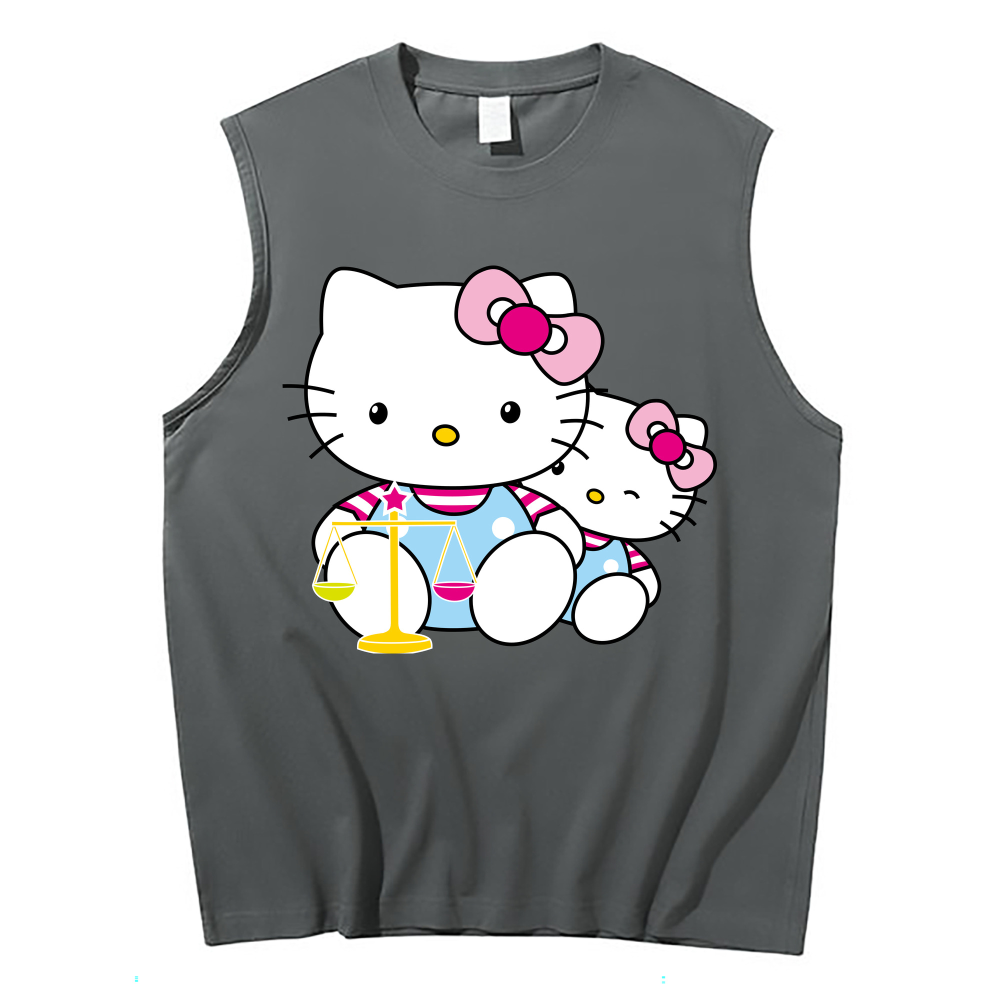 （画像用） Hello Kitty ハローキティ コットン100％タンクトップ（フロントプリント）